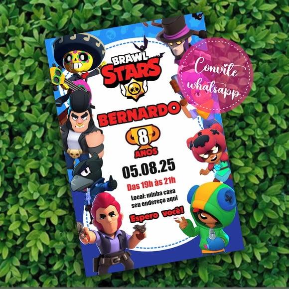 Convite Brawl Stars Digital