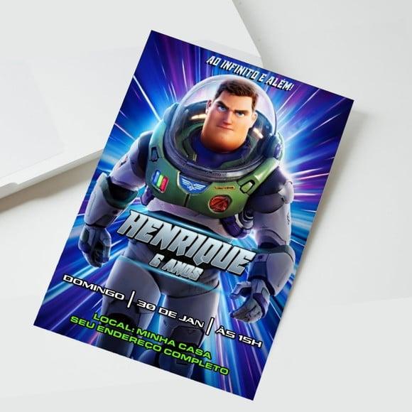 Convite Buzz Lightyear Digital