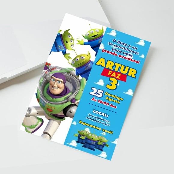 Convite Buzz Lightyear Digital