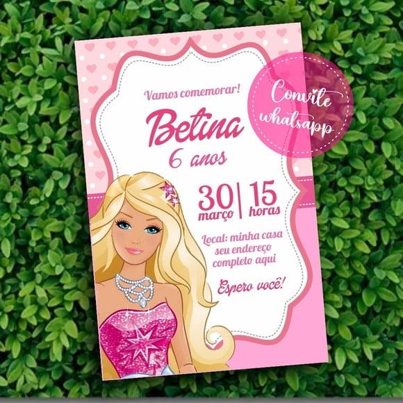 Convite Digital Barbie 04