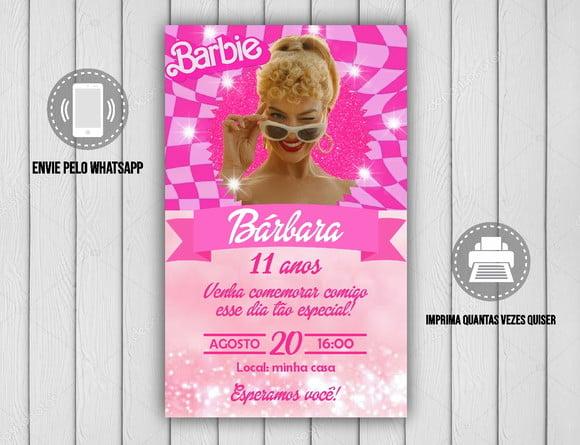 Convite Digital Barbie 09