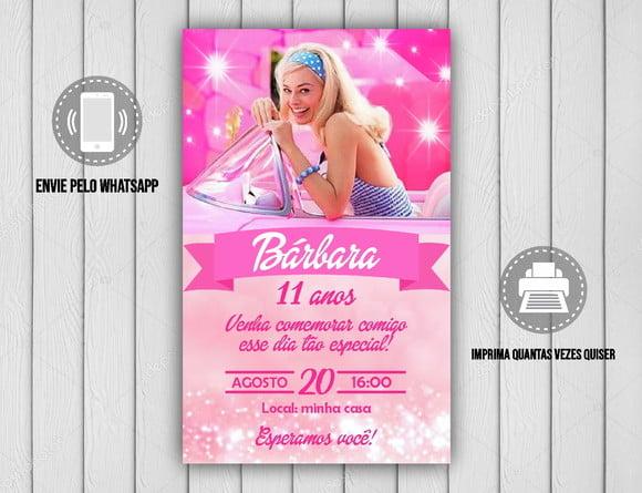 Convite Digital Barbie 13