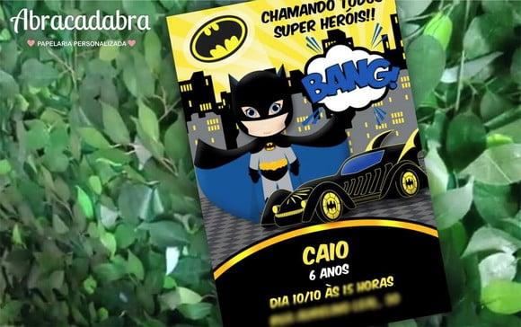Convite Digital Batman