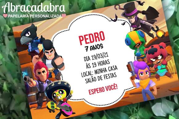 Convite Digital Brawl Stars