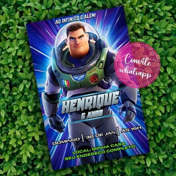 Convite Digital Buzz Lightyear