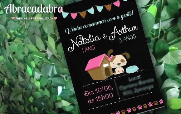 Convite Digital Cachorrinha