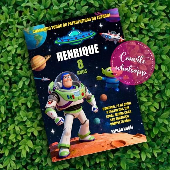 Convite Digital Buzz Lightyear