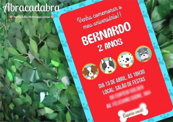 Convite Digital Cachorrinho Cromus