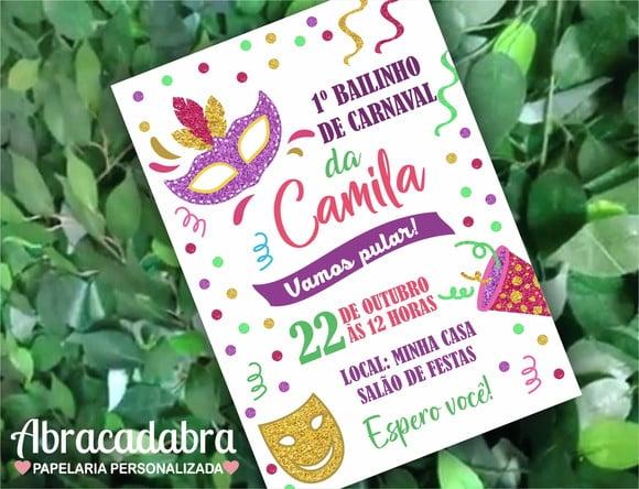 Convite Digital Carnaval