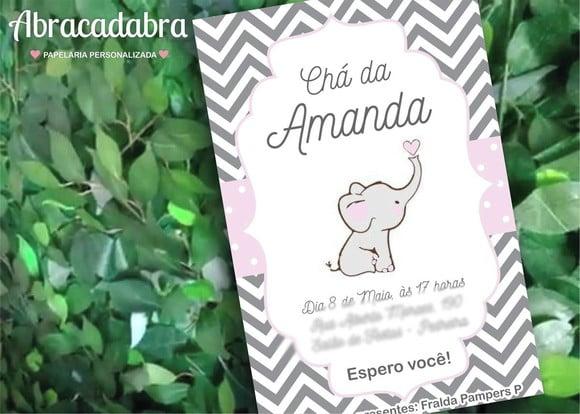 Convite Digital Chá de Bebê Menina