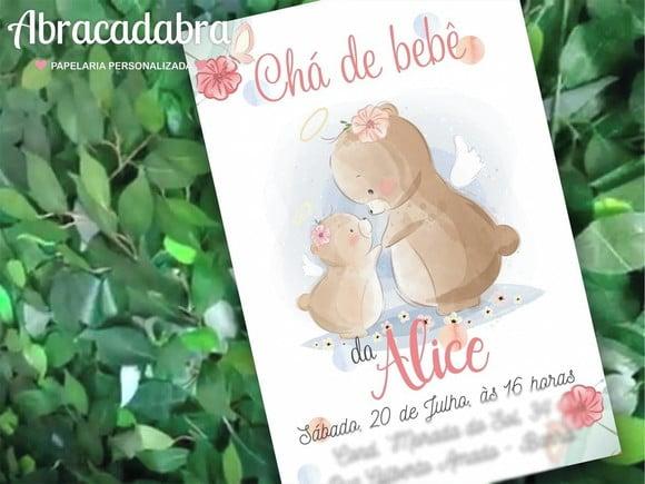Convite Digital Chá de Bebê Menina