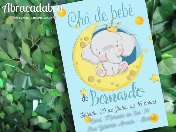 Convite Digital Chá de Bebê Menino