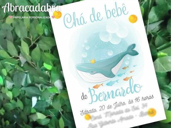 Convite Digital Chá de Bebê Menino