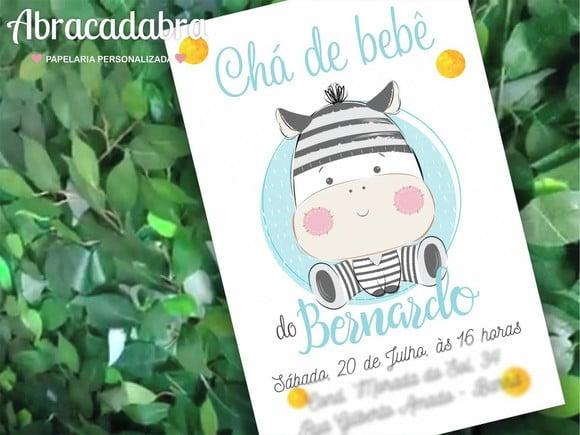 Convite Digital Chá de Bebê Menino