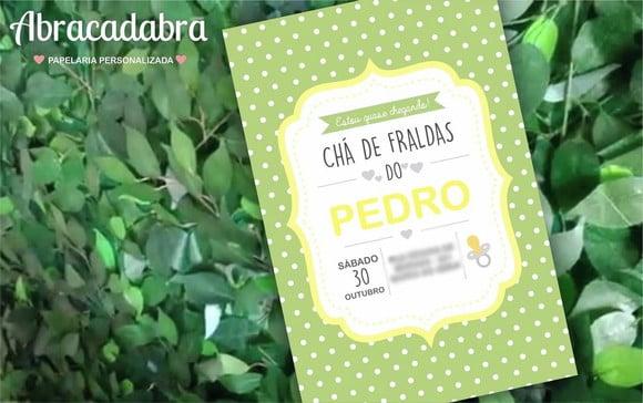 Convite Digital Chá de Fraldas