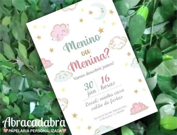 Convite Digital Chá Revelação