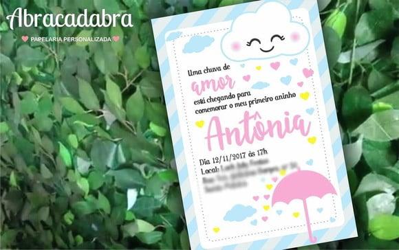 Convite Digital Chuva de Amor