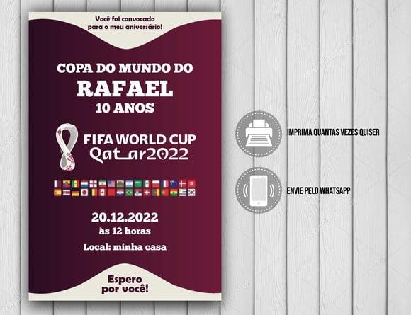 Convite Digital Copa do Mundo
