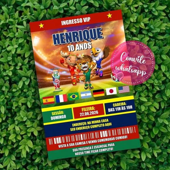 Convite Digital Copa do Mundo 2026