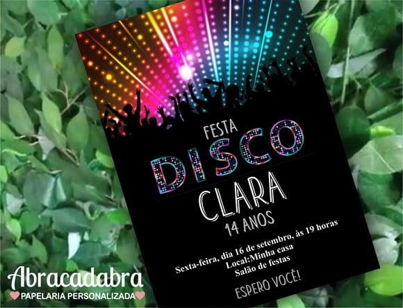 Convite Digital Discoteca
