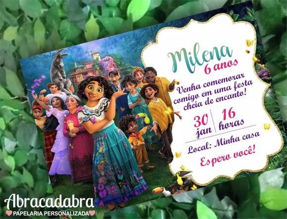 Convite Digital Encanto Disney