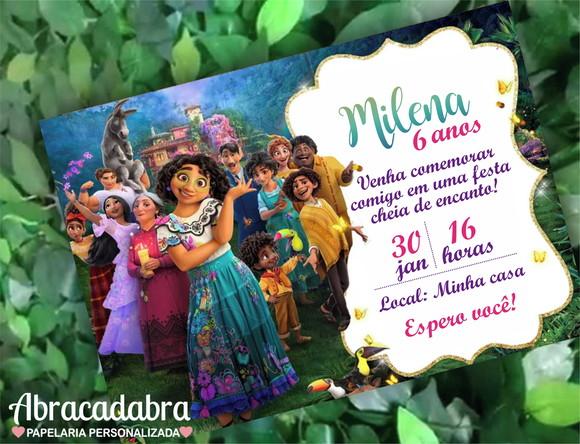 Convite Digital Encanto Disney