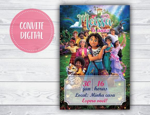 Convite Digital Encanto Disney