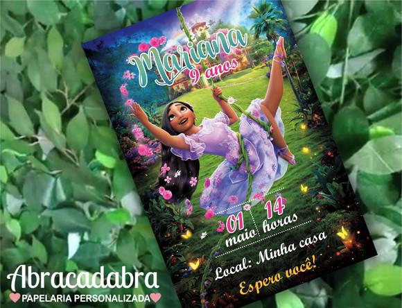 Convite Digital Encanto Disney Isabela