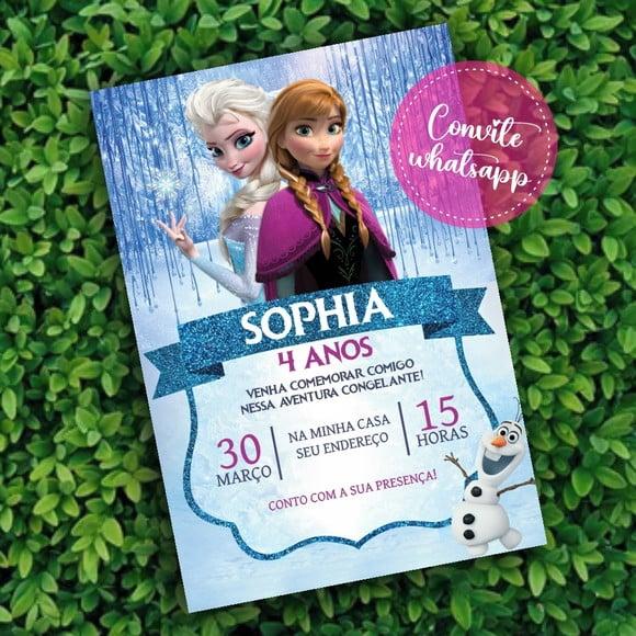 Convite Digital Frozen