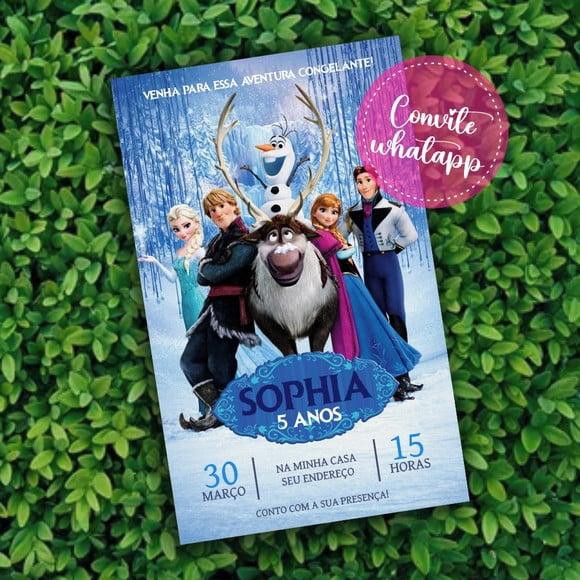 Convite Digital Frozen