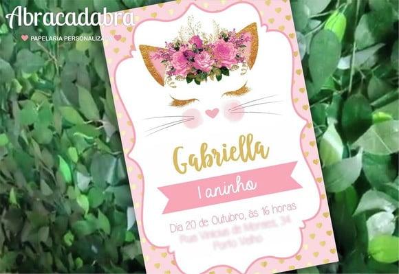 Convite Digital Gatinha