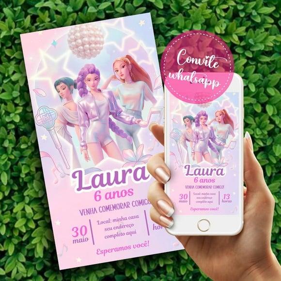 Convite Digital Guerreiras do Kpop