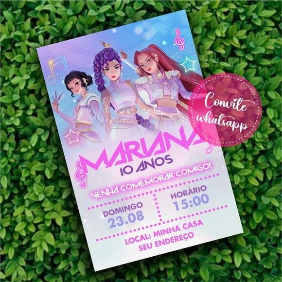 Convite Digital Guerreiras do Kpop