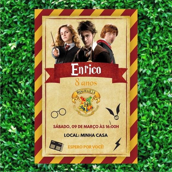 Convite Digital Harry Potter