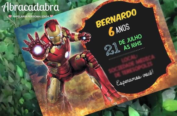 Convite Digital Homem de Ferro