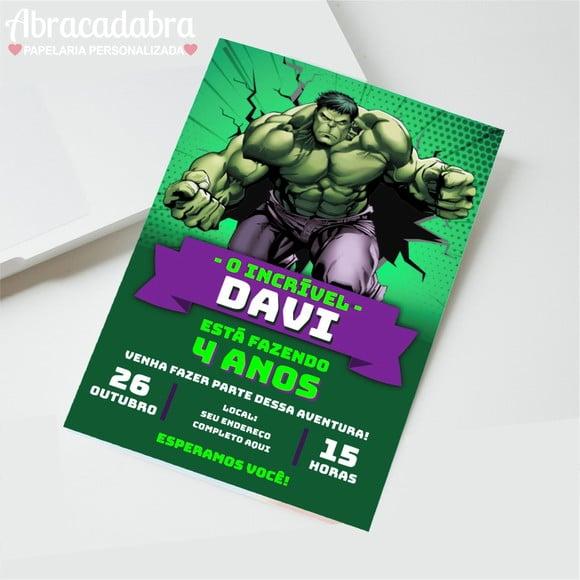 Convite Digital Hulk