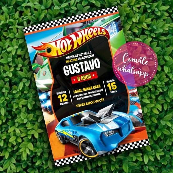 Convite Digital Hot Wheels