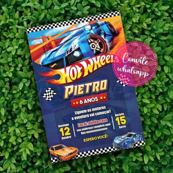 Convite Digital Hot Wheels