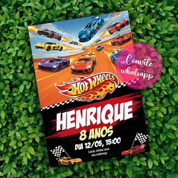 Convite Digital Hot Wheels