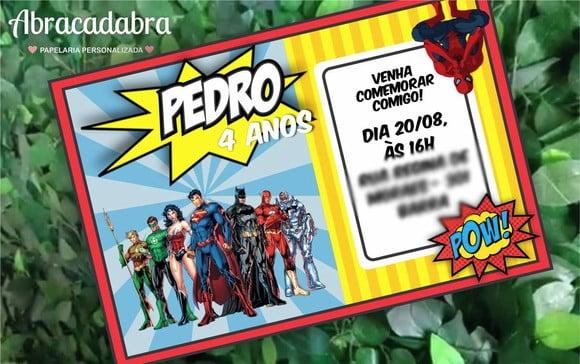 Convite Digital Liga da Justiça