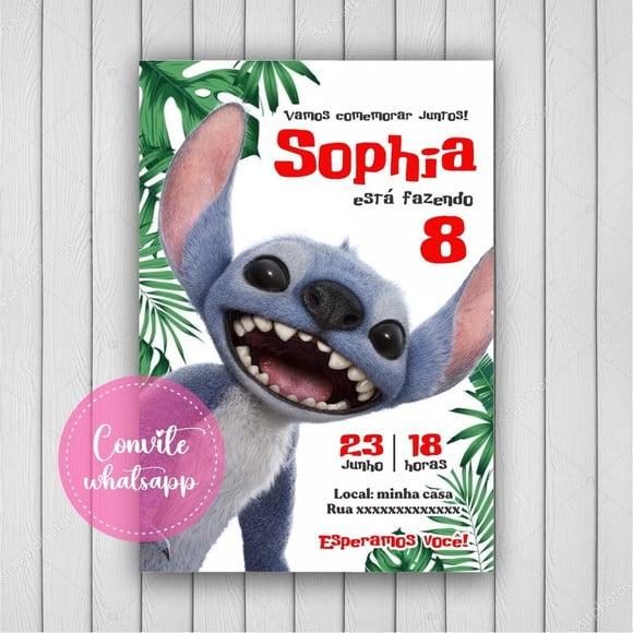Convite Digital Lilo e Stitch 28