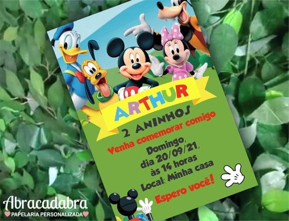 Convite Digital Mickey