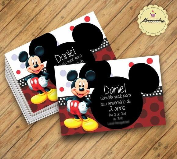 Convite Digital Mickey