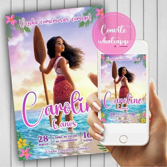 Convite Digital Moana 2