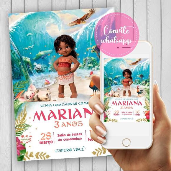 Convite Digital Moana 2