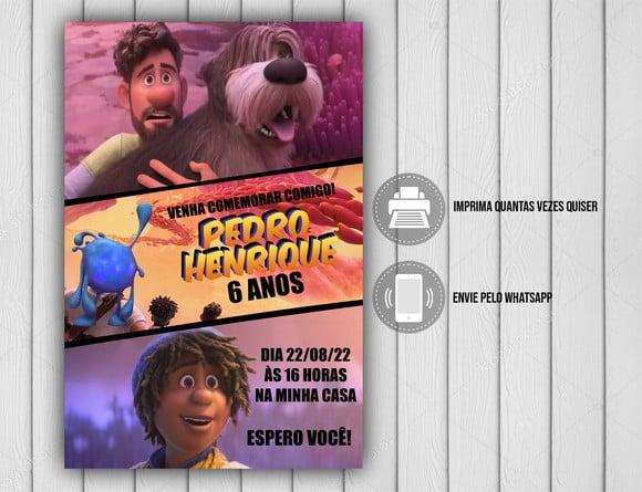 Convite Digital Mundo Estranho Disney