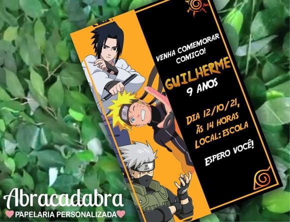 Convite Digital Naruto