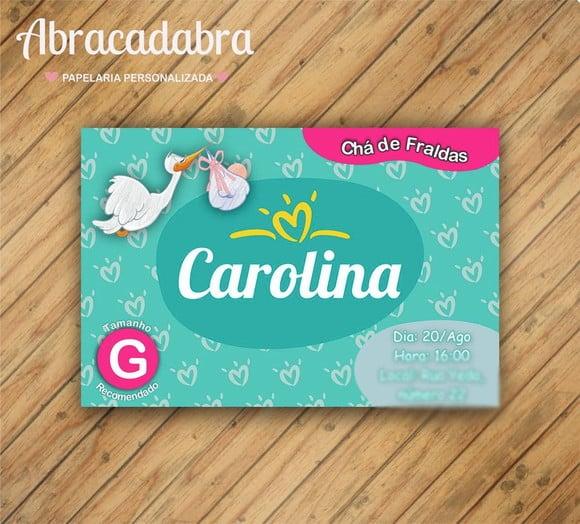 Convite Digital Chá de Fraldas Pampers