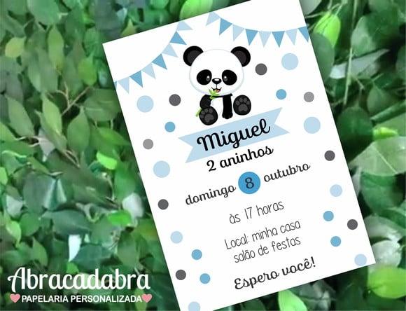 Convite Digital Panda
