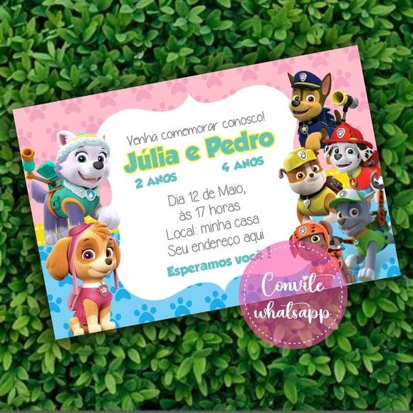 Convite Digital Patrulha Canina